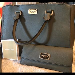 Michael Kors purse with matching wallet